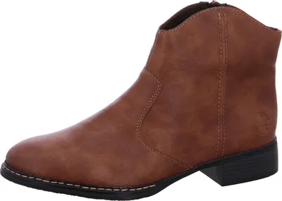 Produktbild von Rieker Damen Stiefelette Reißverschluss Boots Ziernaht 73467, Größe:38 EU, Farbe:Braun