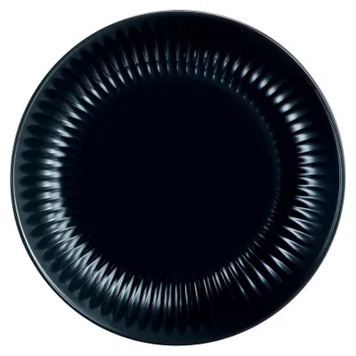 Image de 6 assiettes à dessert noires 19 cm Cottage - Luminarc