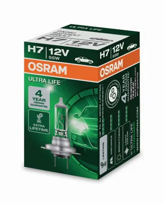 Produktbild von 1 Stück OSRAM ULTRA LIFE Lampen Birnen für Fassung H7 12V 55W