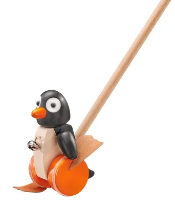 Produktbild von Selecta Kleinkindwelt Holz Pingo Schiebefigur Schiebespielzeug Pinguin 62071