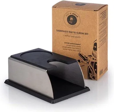 Produktbild von Espressomaschine-Set mit Filterträgern - Barista-Edition 14 x 7/9 cm H: 55 cm - matt Edelstahl