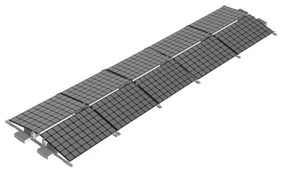 Produktbild von Offgridtec Flachdach Befestigungsset Ballast Montagekit Ost-West 10 Module