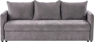 Produktbild von BELIANI Schlafsofa Taupe Chenille Stoff 3-Sitzer Polstersofa Stoffsofa mit Schlaffunktion Modern Gepolstert für Wohnzimmer Gästezimmer