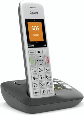 Produktbild von Gigaset E390A, DECT-Telefon, Kabelloses Mobilteil, 200 Eintragungen, Anrufer-Identifikation, Silber