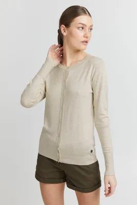 Produktbild von OXMO OXHlin - 21950012ME Damen Strickjacke Feinstrick Cardigan Strickcardigan