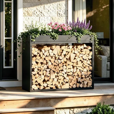 Obrázek produktu pro Stojan na dřevo FWR07, 100 x 35 x 80 cm