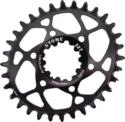 Zdjęcie produktu dla Stone Direct Mount Sram MTB 3 Offset Owalna tarcza srebrna 30 zębów srebrna 30 zębów