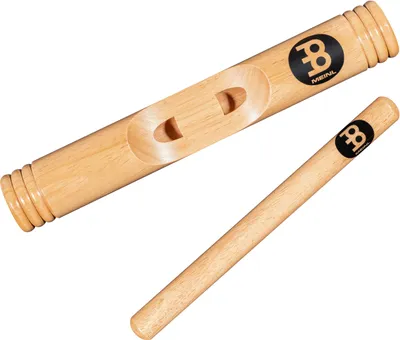 Produktbild von Meinl Percussion Wood Claves African - 1 Paar zylindrische Klanghölzer - Hohler Holzkorpus - Musikinstrument - Siam Eiche, Natur (CL3HW)