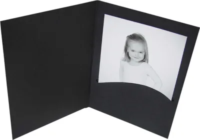 Produktbild von 1x100 Daiber Portraitmappen Profi-Line  13x18cm schwarz