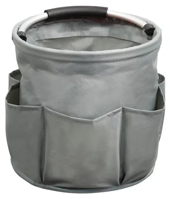 Reinigungs-Caddy Polyester/Edelstahl 29×28×26,5 cm grau