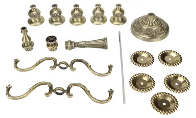 5-armiger Kerzenhalter Kandelaber Tischdeko Hochzeit Antikbronze