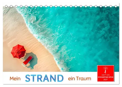 Produktbild von Mein Strand - ein Traum (Tischkalender 2027 DIN A5 quer), CALVENDO Monatskalender