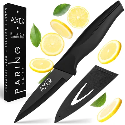 Immagine prodotto di Axer: coltello per verdure – lama di 9 cm – piccolo coltello per verdure – coltello per frutta – coltello per erbe aromatiche