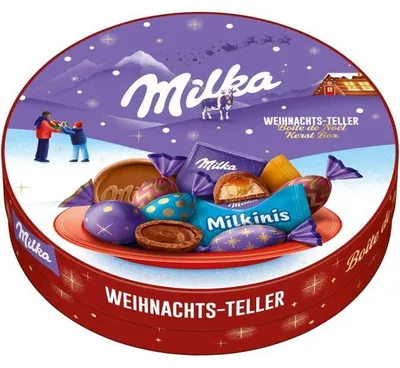 Produktbild von Milka Weihnachts-Teller 195g