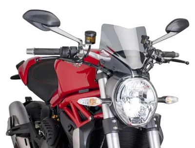 Image de PUIG naked sport screen smoked clear pour Ducati