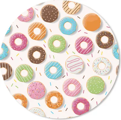 Produktbild von MuchoWow® Mauspad Mousepad Muster - Donut - Pastell 50x50 cm - Mousepads - Maus Mat - Pad - Mausunterlage - Vinyl