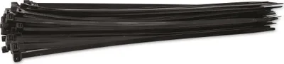 Produktbild von KSS Kabelbinder-Sortiment Polyamid 6.6, schwarz, 380x7,6, UV-beständig, 100 Stück
