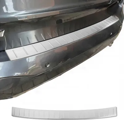 Image de Protection seuil de pare-chocs arriére pour BMW X1 F48 2015-2022 Inox Brossé