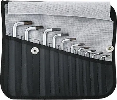 Image de PB Swiss Tools Jeu de tournevis coudés, pour TX, chromés, 10 pièces