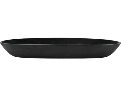 Obrázek produktu pro Podmiska pod květináč Ecopots Sofia plastová 25,6×11,7×3 cm, tmavě šedá