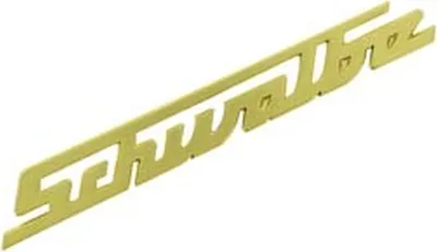 Produktbild von Schriftzug "Schwalbe" für Knieblech, Alu goldfarben - Simson KR51 Schwalbe