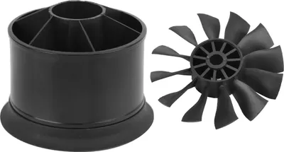 Obrázok produktu pre Ventilátor RC, 12-lopatkový ventilátor, 50 mm ventilátor, ventilátor pre RC lietadlá, ventilátor pre bezkartáčový motor, ventilátor pre 3300KV motor