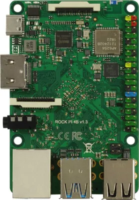 Produktbild von Rock Pi 4 Model B 4GB V1.4 mit Dualband 2.4/5GHz WLAN/Bluetooth 5.0 UFL (ROCKPI4_4GB_BVER_1.4UFL)