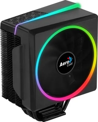 Zdjęcie produktu dla Aerocool Cylon 4, Chlodnica/wentylator, 12 cm, 800 RPM, 1800 RPM, Czarny