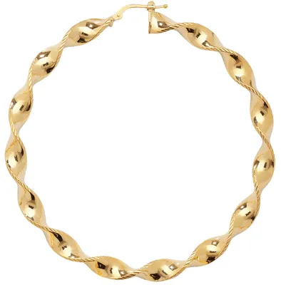 Produktbild von 9 Karat (375) Gold Damen - Paar Creolen - 60mm; TRS11413MM60