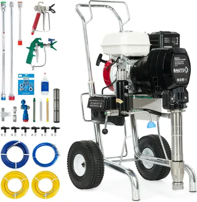 Produktbild von BAUTEC Airless Farbsprühgerät G-79 mit benzinbetriebener Kolbenpumpe | Förderleistung bis 8,3 l/min