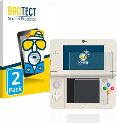 Produktbild von 2x BROTECT Schutzfolie für Nintendo New 3DS Displayschutz Displayschutzfolie Folie Matt Entspiegelungsfolie