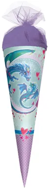Produktbild von Roth Schultüte 22cm rund Drachenliebe
