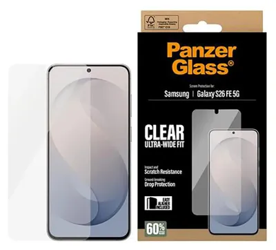Immagine prodotto di PanzerGlass Ultra-Wide Fit Protezione schermo per Samsung Galaxy S26 FE - Ultra trasparente