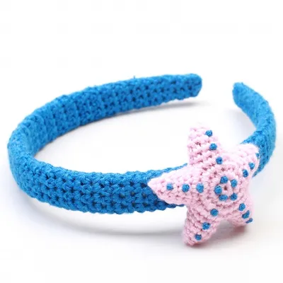 Produktbild von Naturzoo Haarband / Diadem für Baby Star Blue / Pink
