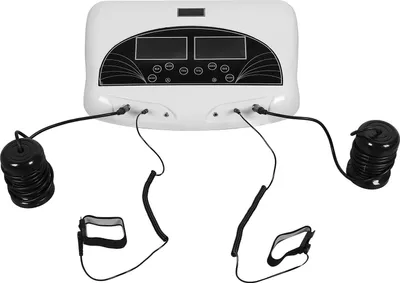 Image de Detox Foot Bath Machine Time Adjustable 5 Modes with 2 Wristbands 2 Belts Dual Ionic Foot Bath Detox Machine for Home Use EU Plug 220V