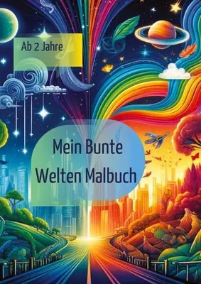 Produktbild von Bunte Welten: Dein kreatives Ausmalbuch für große und kleine Künstler