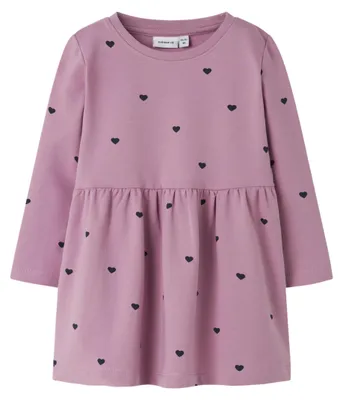 Image de Name IT Mädchen Nmfdavina Ls Sweat Bru Dress Noos, Mauve Orchid, Taille 80