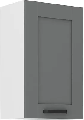Obrázek produktu pro Horní kuchyňská skříňka LAILI - šířka 45 cm, šedá / bílá