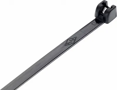 Obrázek produktu pro 1000 kabelových stahovacích pásků kovový jazyk černý 4,5x360 mm kovový obchod stabilní odolný proti UV záření