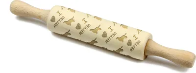 Produktbild von English Setter, Englischer Setter - kleiner Nudelholz mit Hund, Teigrolle mit Mustern, Gadget für Keramiker der Marke Art-Dog