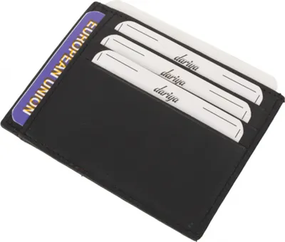 Produktbild von Flacher Kartenhalter für 6 Karten, 2 Fahrzeugscheine, 1 Dokumentfach Nappa Leder