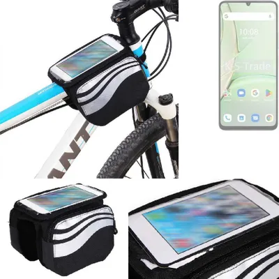 Produktbild von K-S-Trade Rahmentasche Fahrrad-Halterung kompatibel mit UMIDIGI G9T Rahmenhalterung Fahrrad Handyhalterung Fahrradtasche Handy Smartphone Halterung