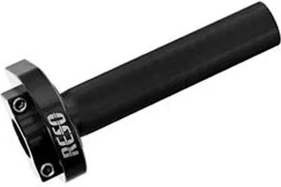 Produktbild von Gasgriff RESO, Schwarz eloxiert, für Ø22mm-Lenkerrohr