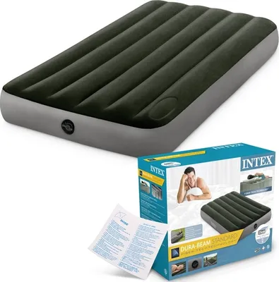 Obrázek produktu pro Intex 64761 Nafukovací matrace s vestavěnou nožní pumpou 191×99×25 cm