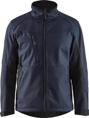 Produktbild von Blakläder® Softshell Jacke Mittelgrau/Schwarz 4950 2516, Farbe:dunkelblau/schwarz, Größe:L