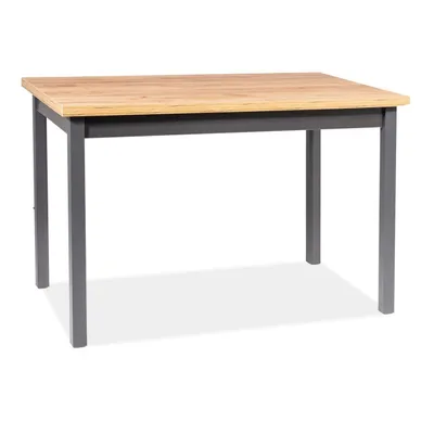 Image de Petite table à manger ANTHONY – chêne lancelot / anthracite