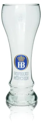 Produktbild von HB München Weißbierglas 0,5l Hefeweizen Gläser Selten Brauerei München Sammler