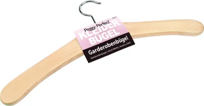 Produktbild von Peggy Perfect Holz-Kleiderbügel ohne Steg natur lackiert