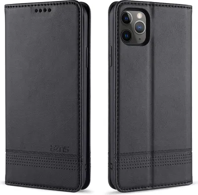 Obrázek produktu pro iPhone 11 Pro Pouzdro, Peněženka s Magnetickým Uzávěrem a Stojánkem, Kožené Flip Pouzdro pro iPhone 11 Pro černé