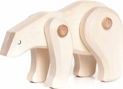 Produktbild von Bajo Eisbär Holzspielzeug - pädagogisches und nachhaltiges Spielzeug